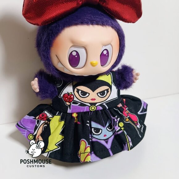 Labubu Disney Snow White Evil Queen Dress with Oversized Bow Outfit - Picture 4 of 5